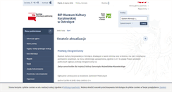 Desktop Screenshot of bip.muzeum.ostroleka.pl