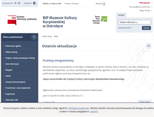 Tablet Screenshot of bip.muzeum.ostroleka.pl